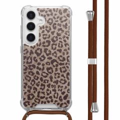 imoshion Coque Design avec cordon Samsung Galaxy S25 - Leopard Mood