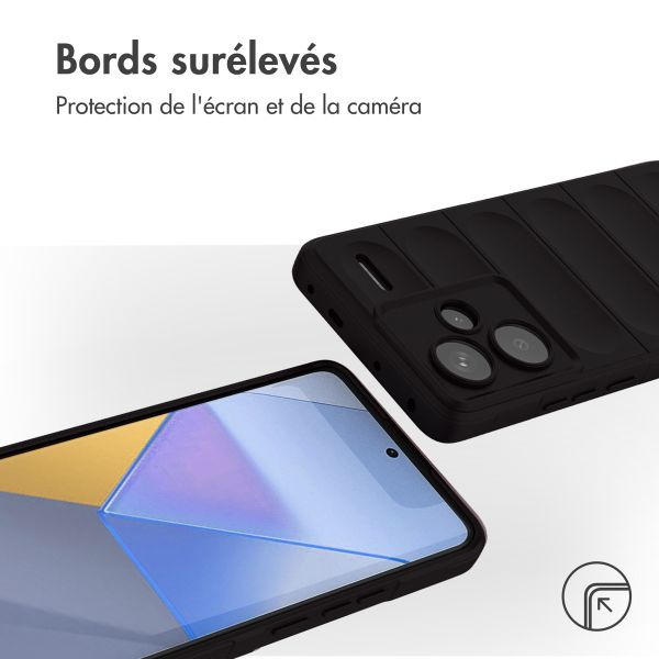 imoshion Coque arrière EasyGrip Xiaomi Redmi Note 13 Pro Plus (5G) - Noir