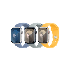 Apple 3 Pack Bracelet Sport pour Apple Watch | 44/45/46/49 mm - Taille M/L - Winter Blue / Succulent / Sunshine