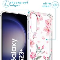 imoshion Coque Design avec cordon Samsung Galaxy S23 Plus - Blossom Watercolor