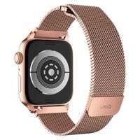 Uniq Bracelet Dante Mesh Milanese en acier Apple Watch Series 1 t/m 9 / SE (38/40/41 mm) | Series 10 / 11 (42 mm) - Rose