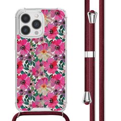 imoshion Coque Design avec cordon Apple iPhone 13 Pro - Flower Water