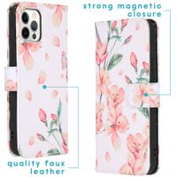 imoshion Coque silicone design iPhone 12 (Pro) - Blossom Watercolor