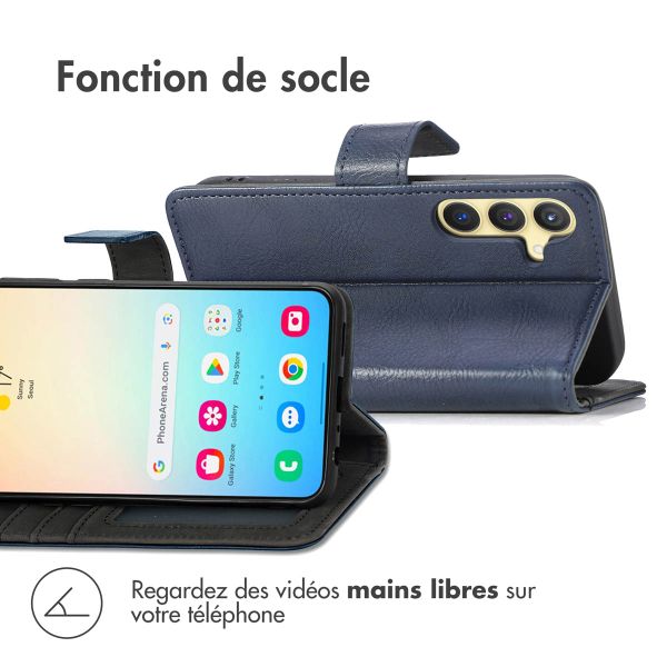 imoshion Étui de téléphone portefeuille Luxe Samsung Galaxy S24 - Bleu foncé