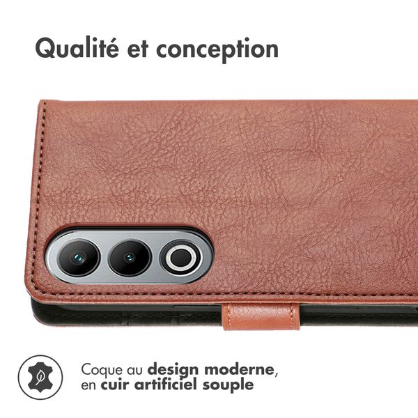 imoshion Étui de télephone portefeuille OnePlus Nord CE 4 - Marron