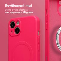 imoshion Coque Couleur avec MagSafe Apple iPhone 15 - Neon Pink