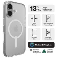 ZAGG Coque Crystal Palace Snap MagSafe Apple iPhone 16 - Transparent