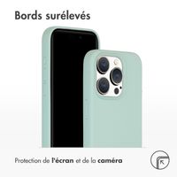 Accezz Coque Liquid Silicone avec MagSafe Apple iPhone 15 Pro - Sky Blue