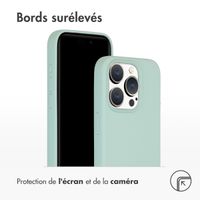 Accezz Coque Liquid Silicone avec MagSafe iPhone 15 Pro - Sky Blue