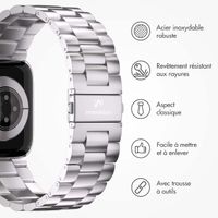 imoshion Bracelet en acier Apple Watch Series 1 á 10 / SE / Ultra (2) (44/45/46/49 mm) - Argent