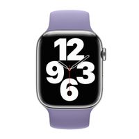 Apple Bracelet Boucle unique en Silicone Apple Watch | 38/40/41/42 mm - Taille 3 - English Lavender