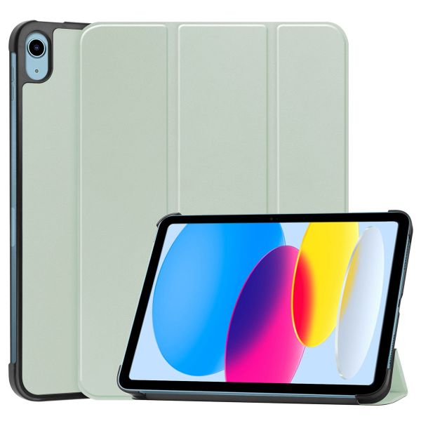 imoshion Coque tablette Trifold iPad 11 (2025) 11 pouces / iPad 10 (2022) 10.9 pouces - Vert clair