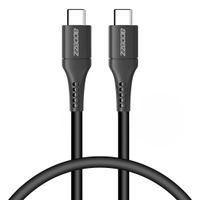 Accezz Câble USB-C vers USB-C Samsung Galaxy S21 Ultra - 0,2 mètres - Noir