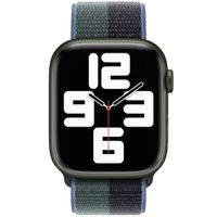 Apple Bracelet Sport Loop Apple Watch Series 1 t/m 11 / SE / Ultra (44/45/46/49 mm) - Midnight Green