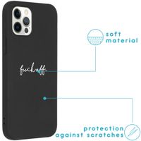 imoshion Coque Design iPhone 12 (Pro) - Fuck Off - Noir