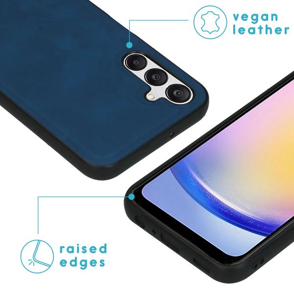 imoshion Etui de téléphone de type portefeuille de luxe 2-en-1 amovible Samsung Galaxy A25 (5G) - Bleu