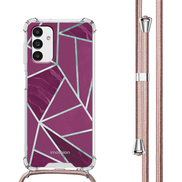 imoshion Coque Design avec cordon Samsung Galaxy A13 (5G) - Bordeaux Graphic