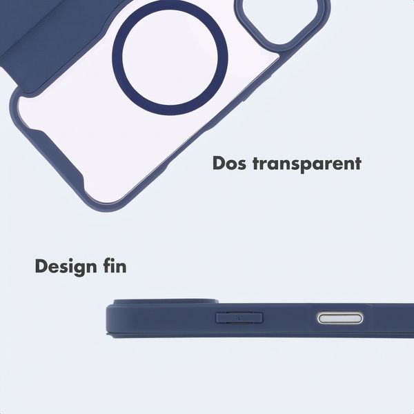 imoshion Bookcase transparente avec MagSafe Apple iPhone 16 - Bleu