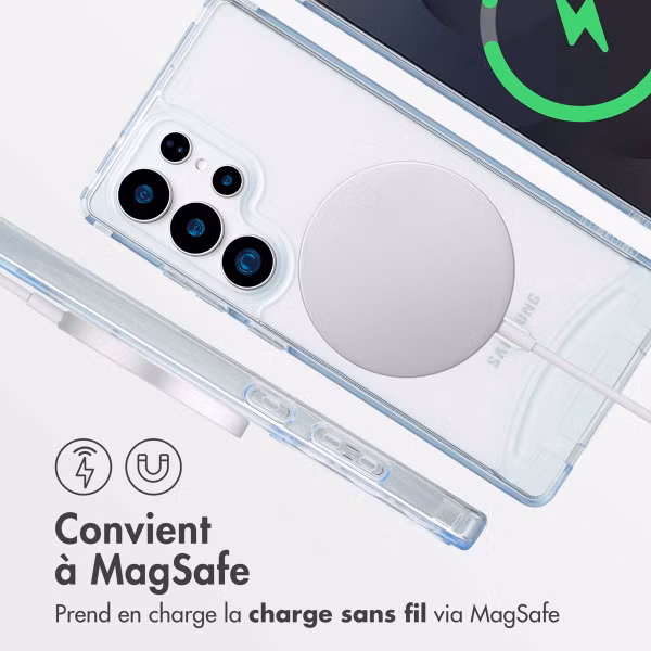 imoshion Coque MagSafe avec cordon amovible Samsung Galaxy S24 Ultra / S25 Ultra - Transparent