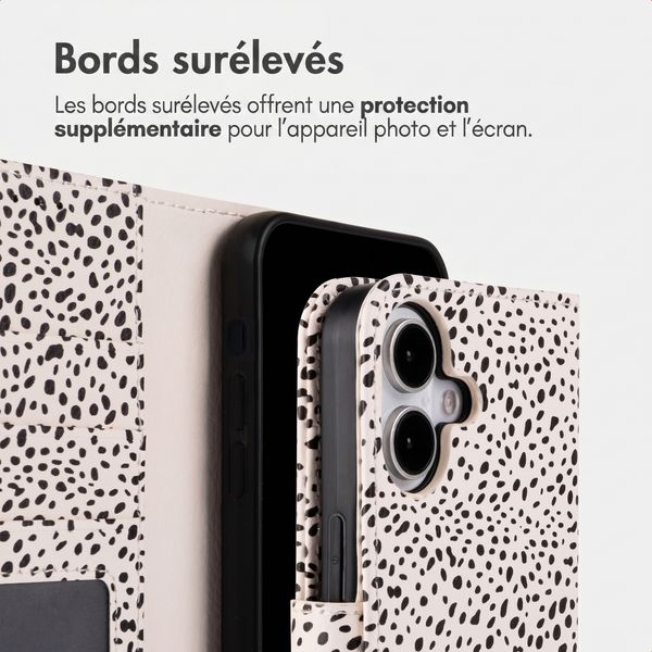 imoshion Étui de télephone portefeuille Design Apple iPhone 16 - Desert Dots