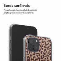 imoshion Coque design pour iPhone 15 - Leopard Mood