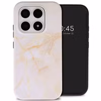 Selencia Coque arrière Vivid avec MagSafe Xiaomi 17 - Golden Beige Marble
