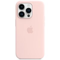 Apple Coque en silicone MagSafe Apple iPhone 14 Pro - Chalk Pink