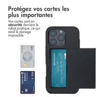 imoshion Coque arrière avec porte-cartes Apple iPhone 16 Pro - Noir
