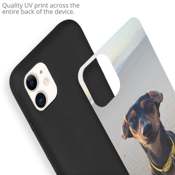 Concevez votre propre coque en gel Apple iPhone 11 - Noir
