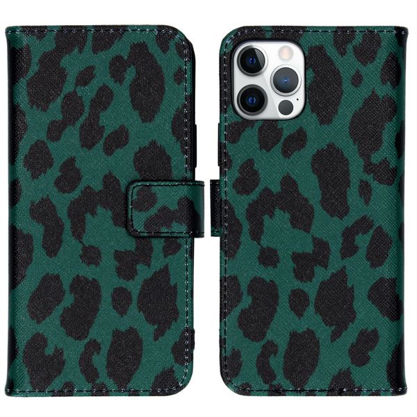 imoshion Coque silicone design iPhone 12 (Pro) - Green Leopard