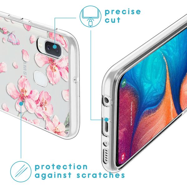 imoshion Coque Design Samsung Galaxy A20e - Fleur - Rose