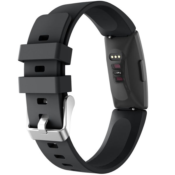 imoshion Bracelet silicone le Fitbit Inspire - Noir