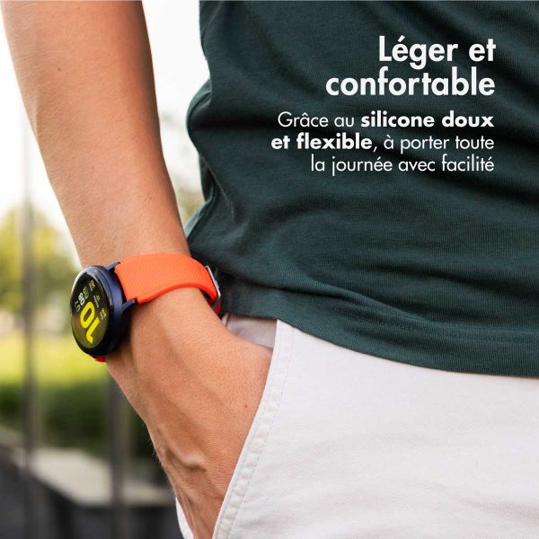 imoshion Bracelet en silicone souple - Connexion universelle 22 mm - Orange