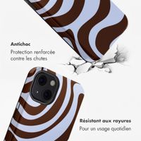 Selencia Coque arrière Vivid avec MagSafe Apple iPhone 13 - Dream Swirl Chocolate