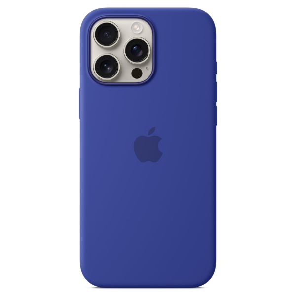 Apple Coque en silicone MagSafe iPhone 16 Pro Max - Ultramarine