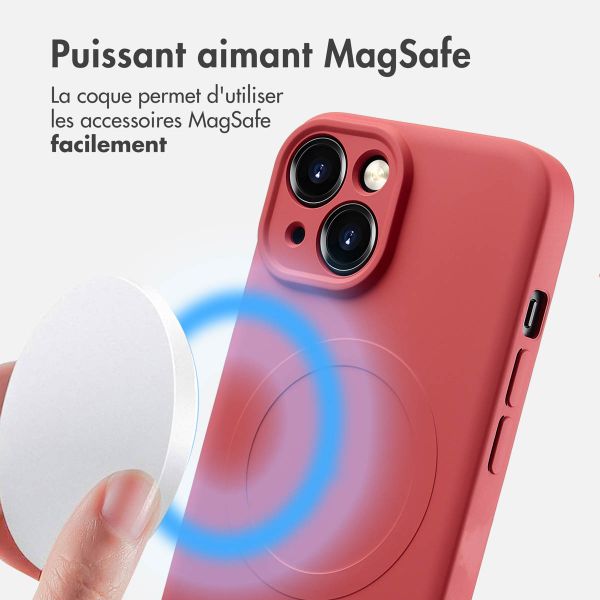 imoshion Coque Couleur avec MagSafe Apple iPhone 15 - Dusty Rose