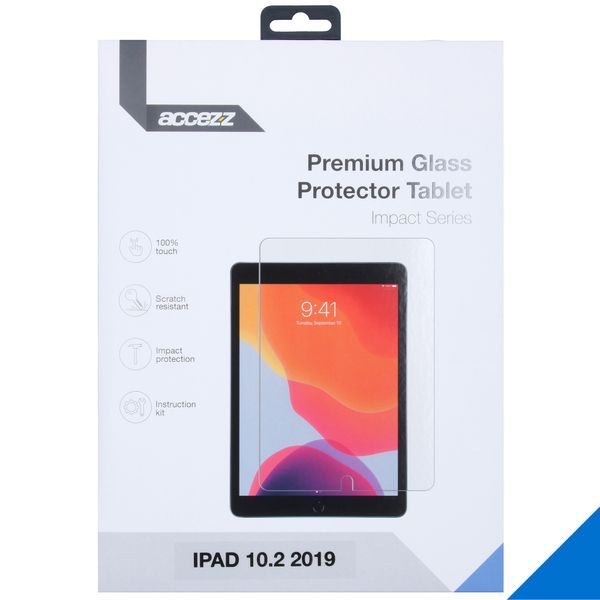 Accezz Protection d'écran premium en verre trempé Apple iPad 9 (2021) 10.2 pouces / iPad 8 (2020) 10.2 pouces / iPad 7 (2019) 10.2 pouces