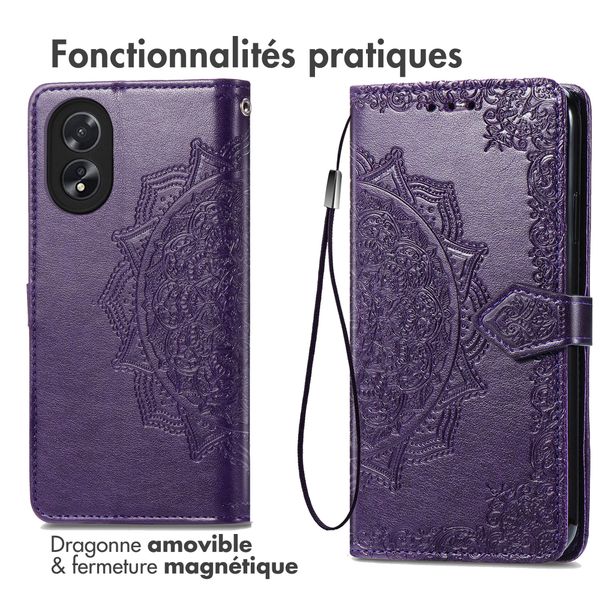 imoshion Etui de télephone Mandala Oppo A18 / Oppo A38 - Violet