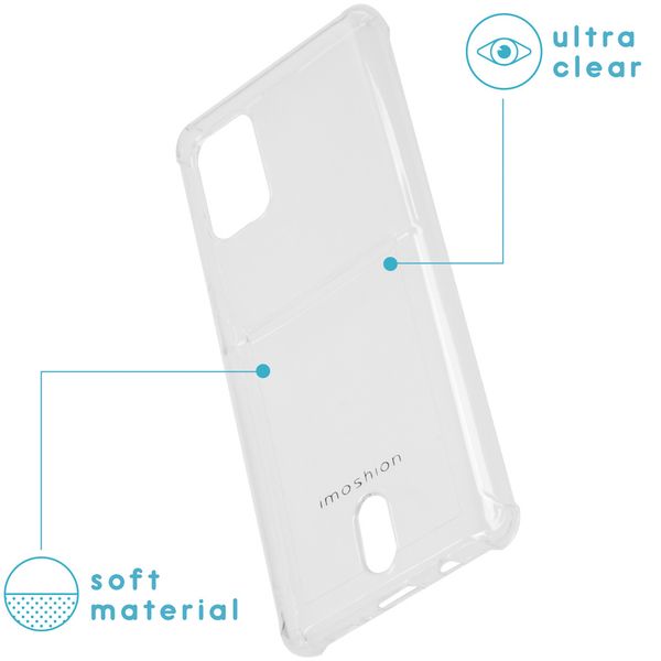 imoshion Coque silicone avec support de passe Samsung Galaxy A71