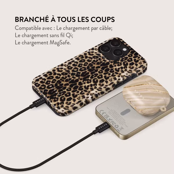 Burga Powerbank magnétique 5 000 mAh - MagSafe et Qi2 - Joueur / Or