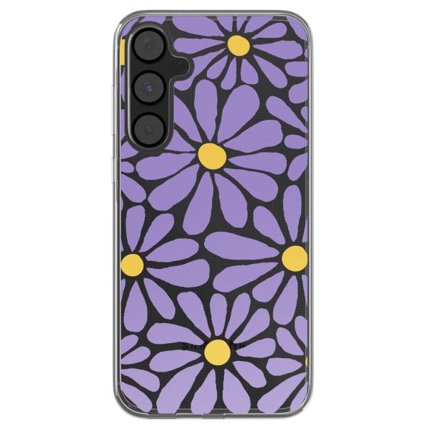 imoshion Coque design pour Samsung Galaxy A55 - Tropical Violet Flowers Connect