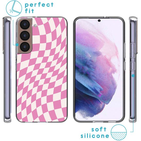 imoshion Coque Design Samsung Galaxy S22 - Retro Pink Check