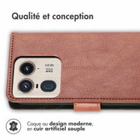 imoshion Étui de télephone portefeuille Motorola Edge 50 Ultra - Marron