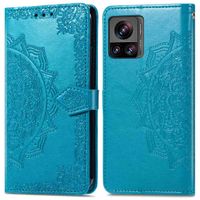 imoshion Etui de téléphone portefeuille Mandala Motorola Edge 30 Ultra - Turquoise