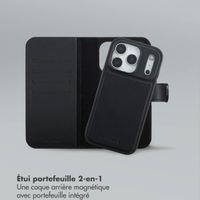 Selencia Étui portefeuille amovible Olyn avec MagSafe Apple iPhone 17 Pro - Noir