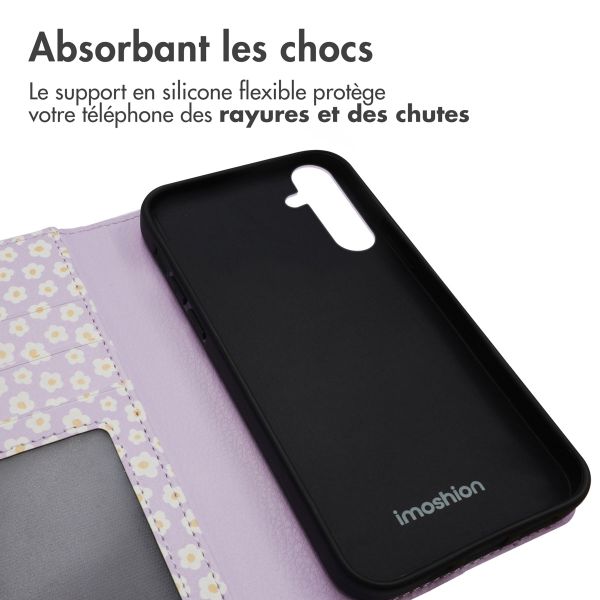imoshion Étui de télephone portefeuille Design Samsung Galaxy A35 - White Daisy