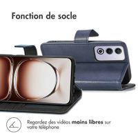 imoshion Étui de téléphone portefeuille Luxe Oppo A80 5G - Bleu foncé