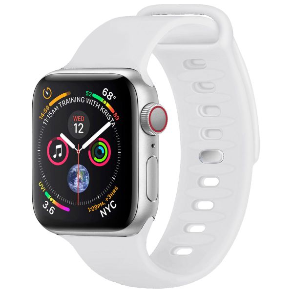 imoshion Bracelet en silicone Apple Watch Series 1-9 / SE - 38/40/41 mm / Series 10 - 42 mm - Blanc