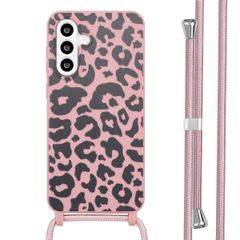 imoshion Coque design en silicone avec cordon Samsung Galaxy A56 - Animal Pink