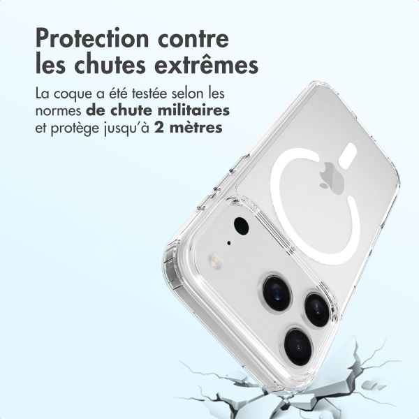 Accezz Coque arrière Xtreme Impact avec MagSafe Apple iPhone 17 Pro - Transparent